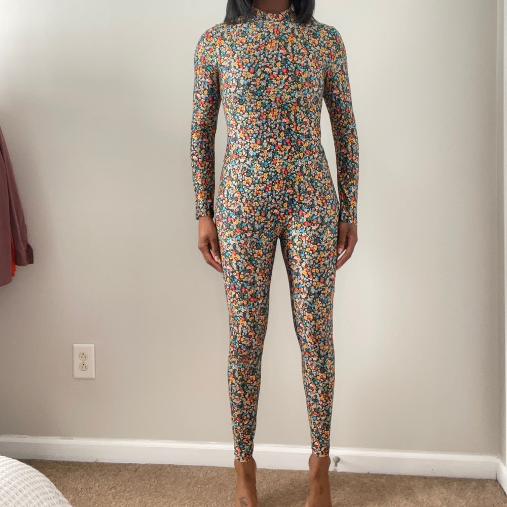 Zara Long Floral Jumpsuit